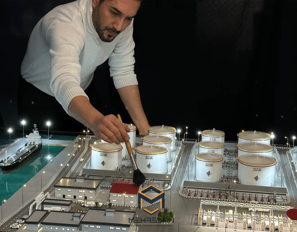 ماکت مجتمع پایانه نفتی